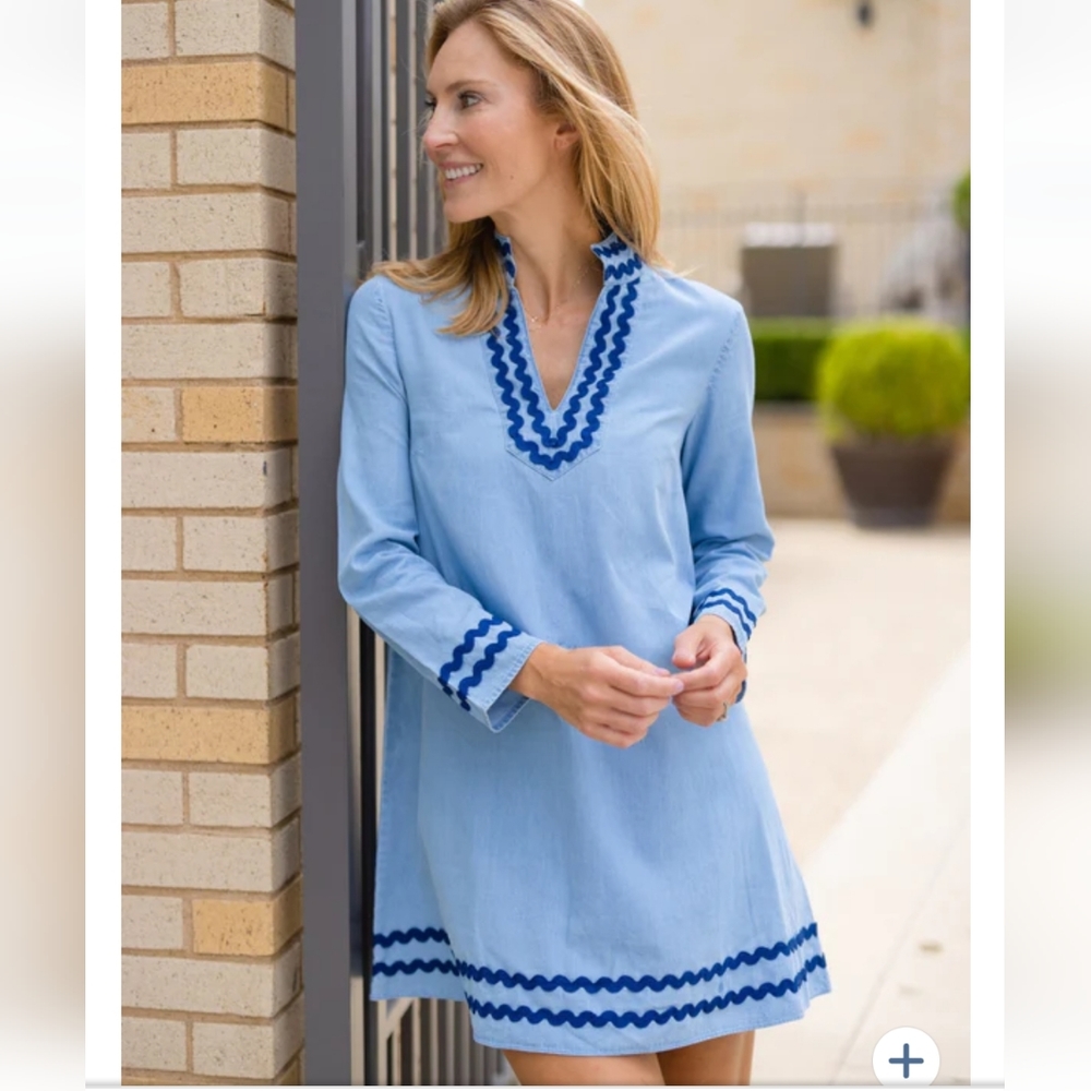 Sail to Sable Chambray Tunic Dress